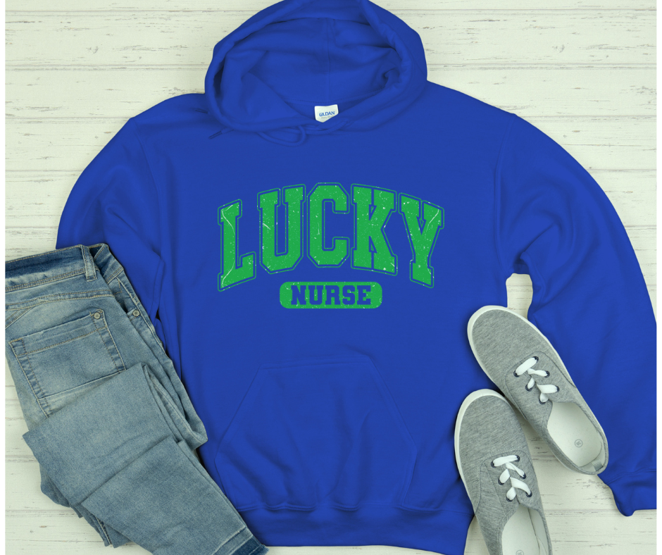 Lucky Nurse Royal Blue Hoodie