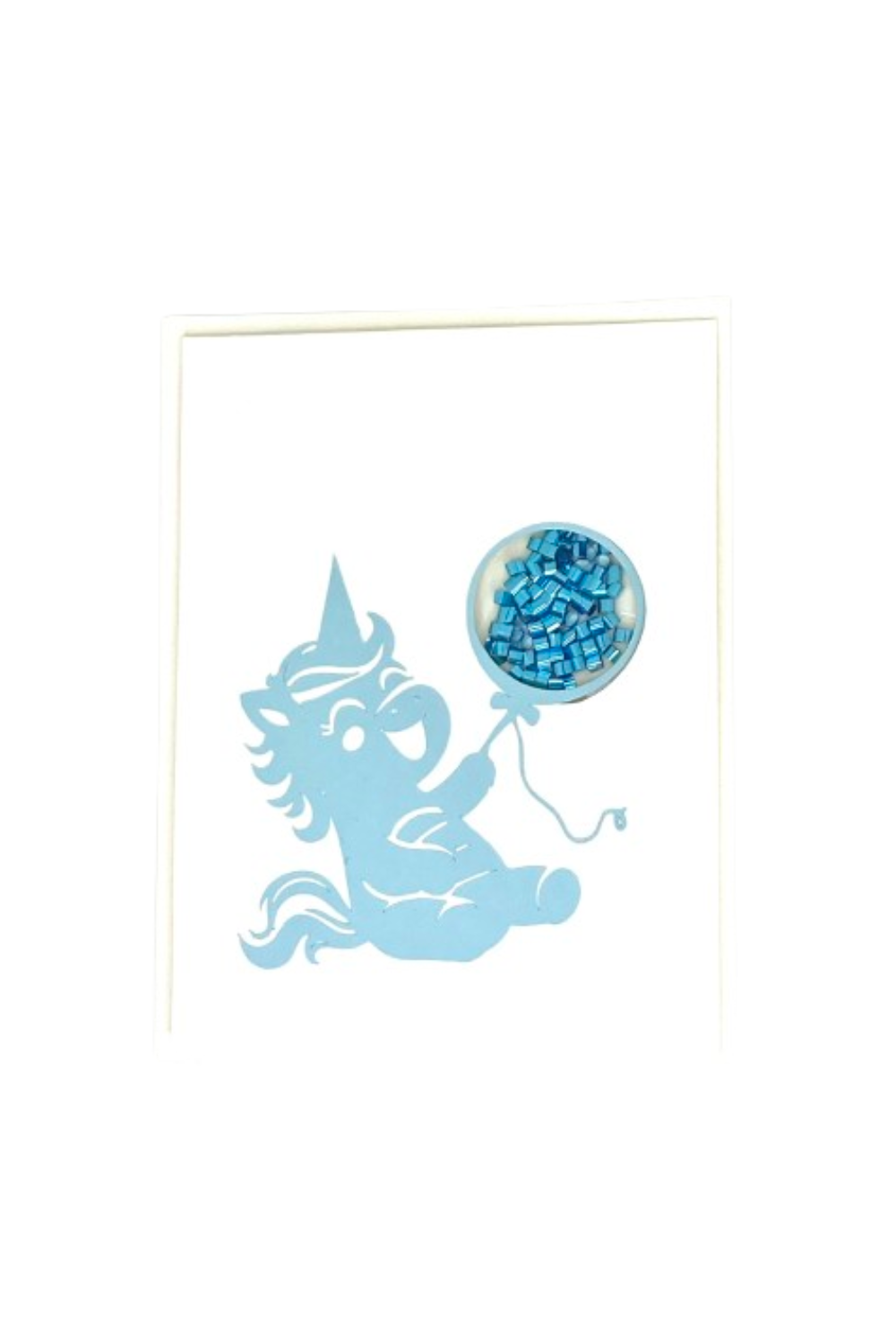 Happy Birthday Unicorn with Balloon Card