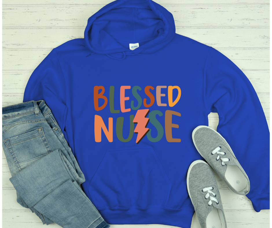 Blessed Nurse Black Hoodie