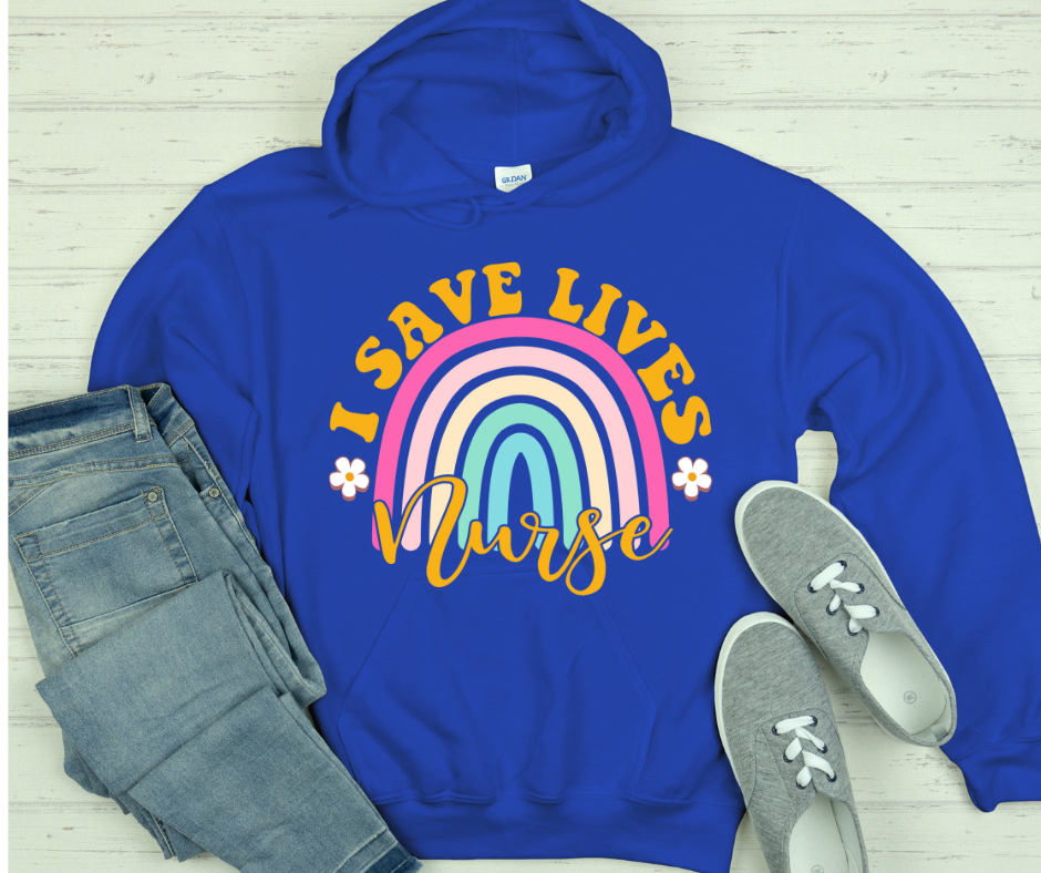 Nurses Save Lives Black Hoodie