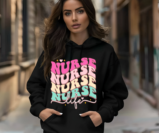 Nurse Life  Black Hoodie