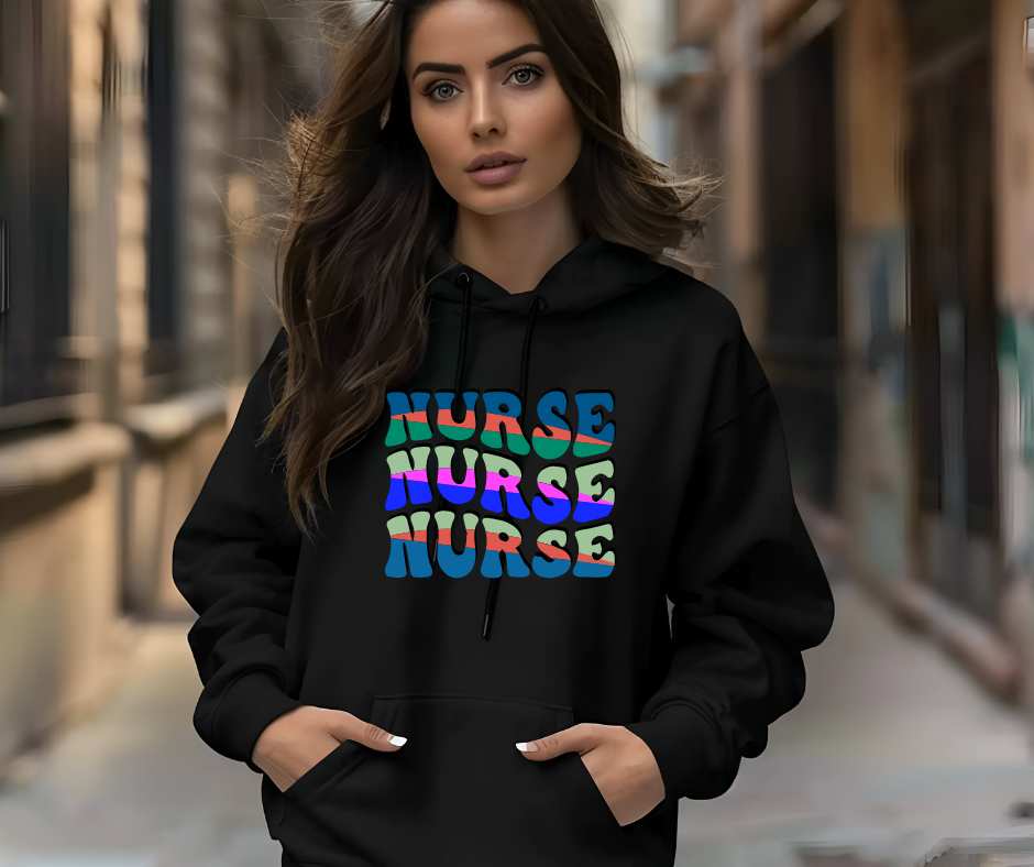 Nurse  Black Hoodie