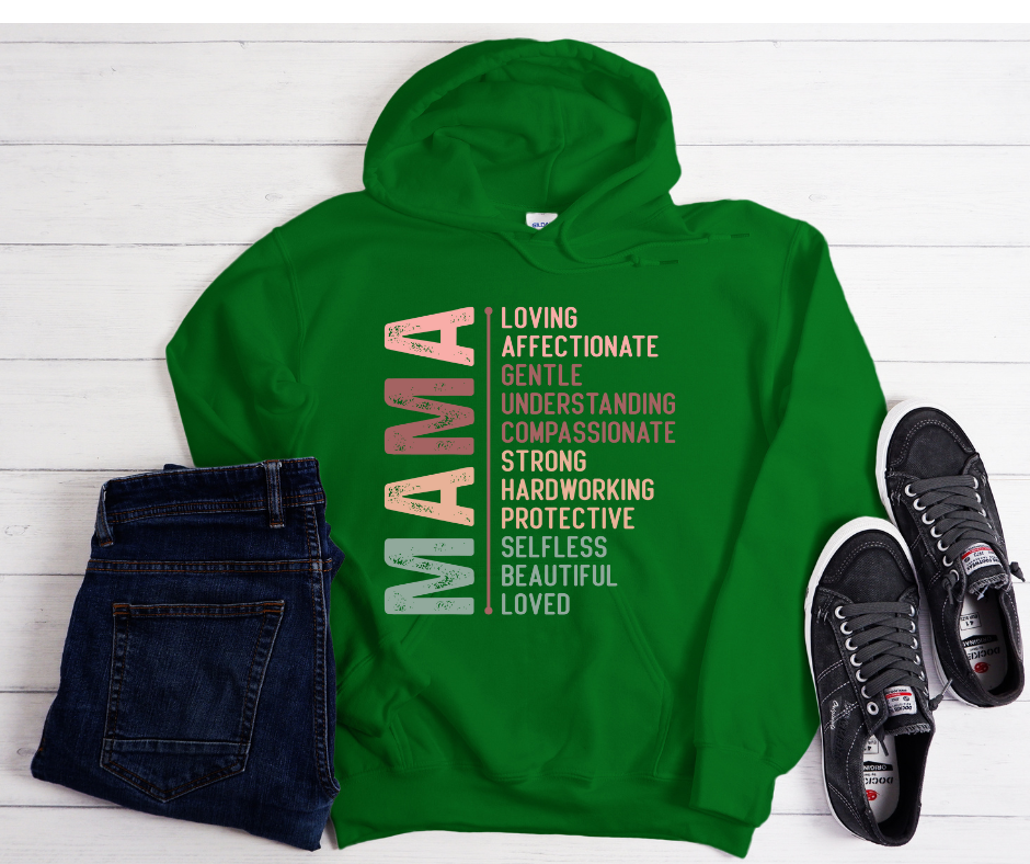 MAMA Hoodie in Irish Green Color