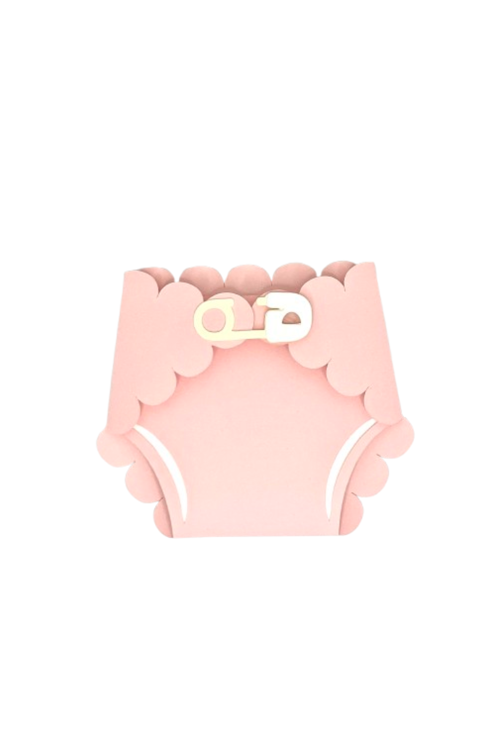 Pink Baby Diaper Shower Invitation