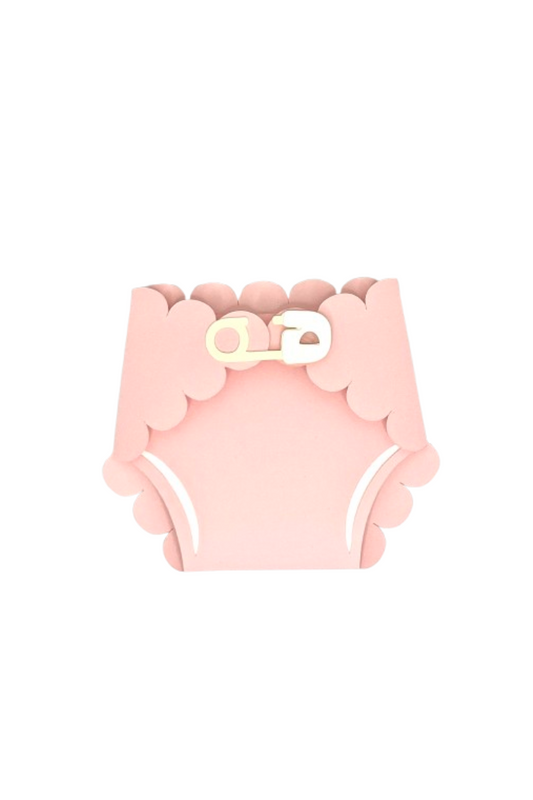 Pink Baby Diaper Shower Invitation