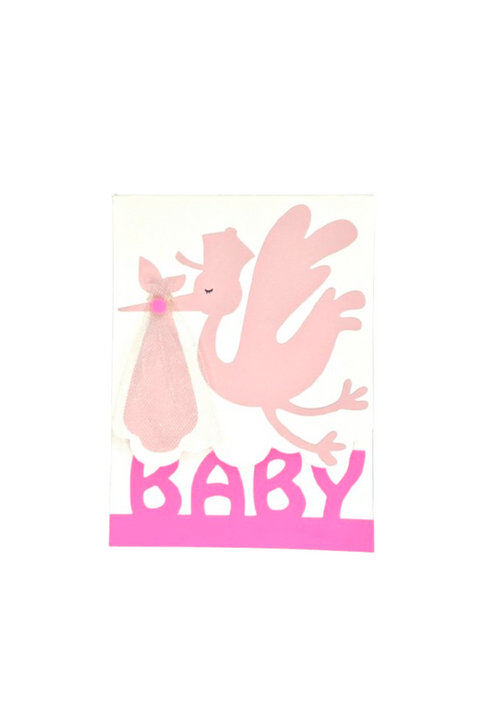 Stork Baby Invitation