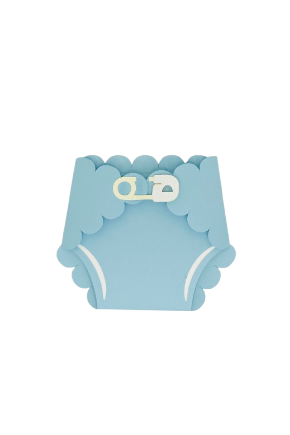Blue Baby Diaper Invitation Card
